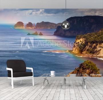 Bild på Rainbow over spectacular Australian coastline